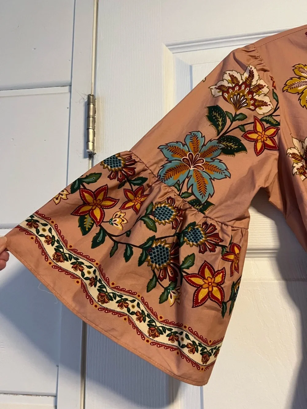 FARM RIO Pink Garden Delight Belted Mini Dress (size small - NWOT) - Picture 8 of 14